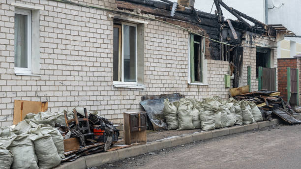 Professional Fire Damage Removal technician working in Reston, VA